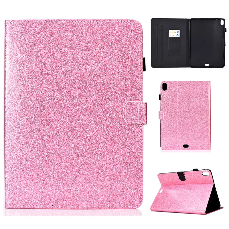 Case For iPad Pro 11 Shinning Glitter Flip Wallet Stand Tablet Cover For Funda iPad Pro 11 Case Coque 11  inch + Pen