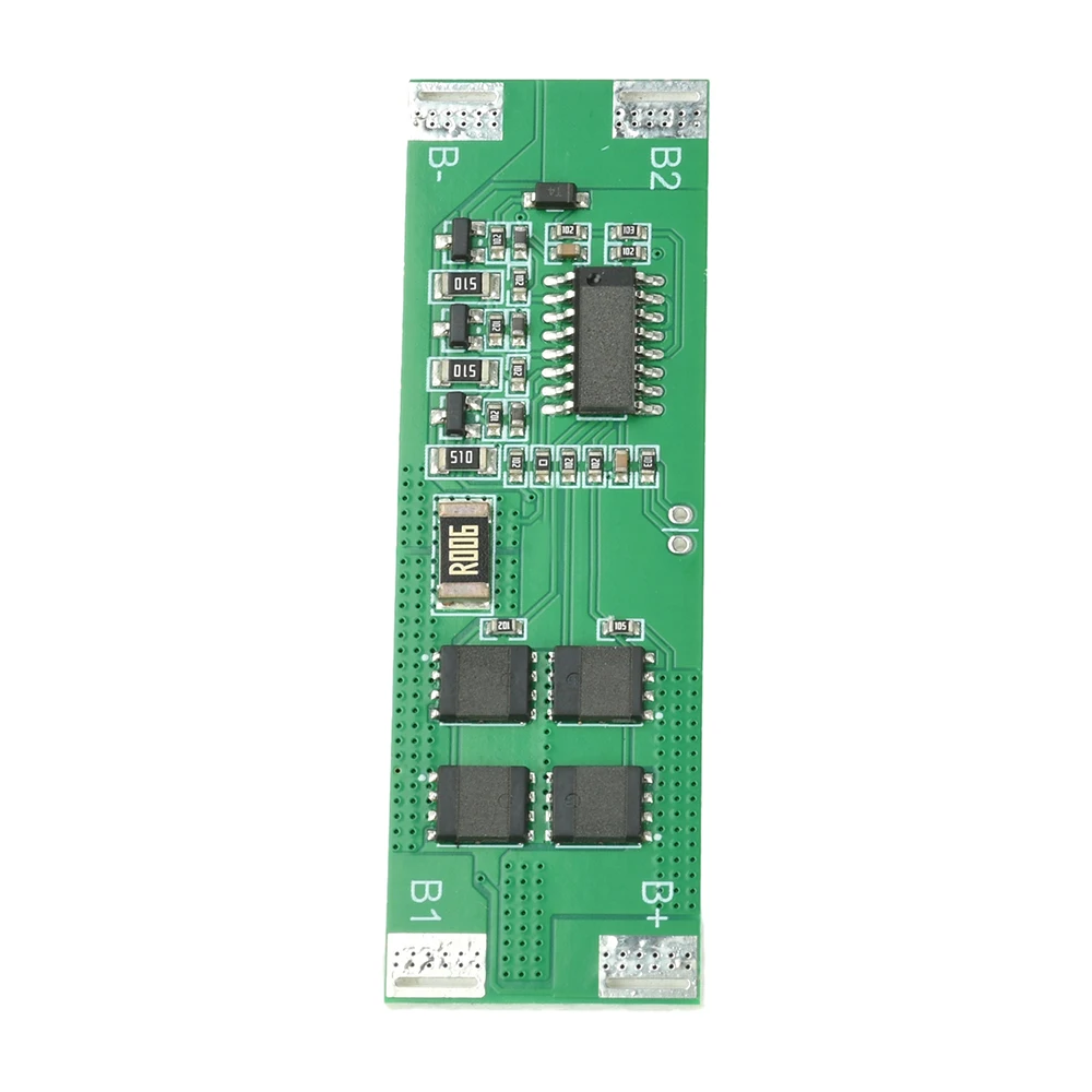 Placa de proteção 3S BMS para bateria de lítio 18650 11.1-12.6V 15A Descarga de carga segura com função de balanceamento