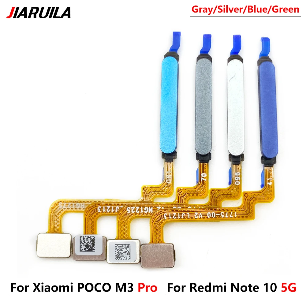 Fingerprint Scanner For Xiaomi Redmi Note 10 10s Pro 4G 5G Home Button Fingerprint Menu Return Key Sensor Flex Cable