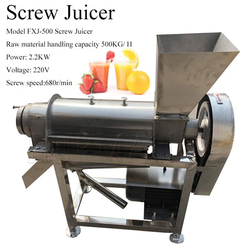 Spiral Juice Screw Fruit Carrot Pear Extractor Apple Juicer Press Machine