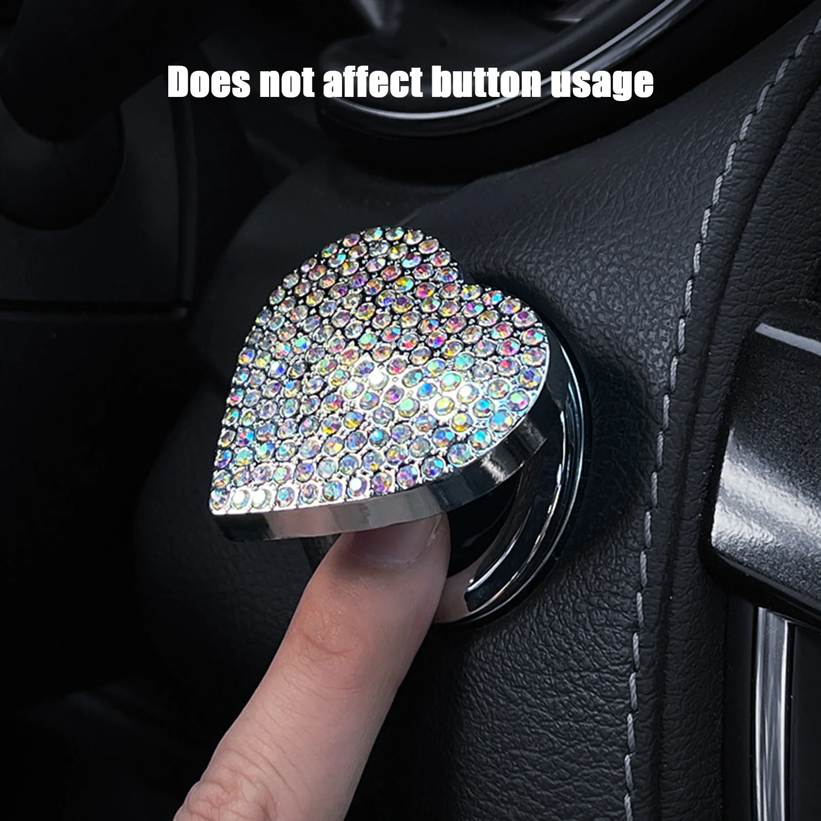 

Push Start Button Cover Sparkling Car Engine Start Stop Button Protector Universal Switch Cover Car Accessories
