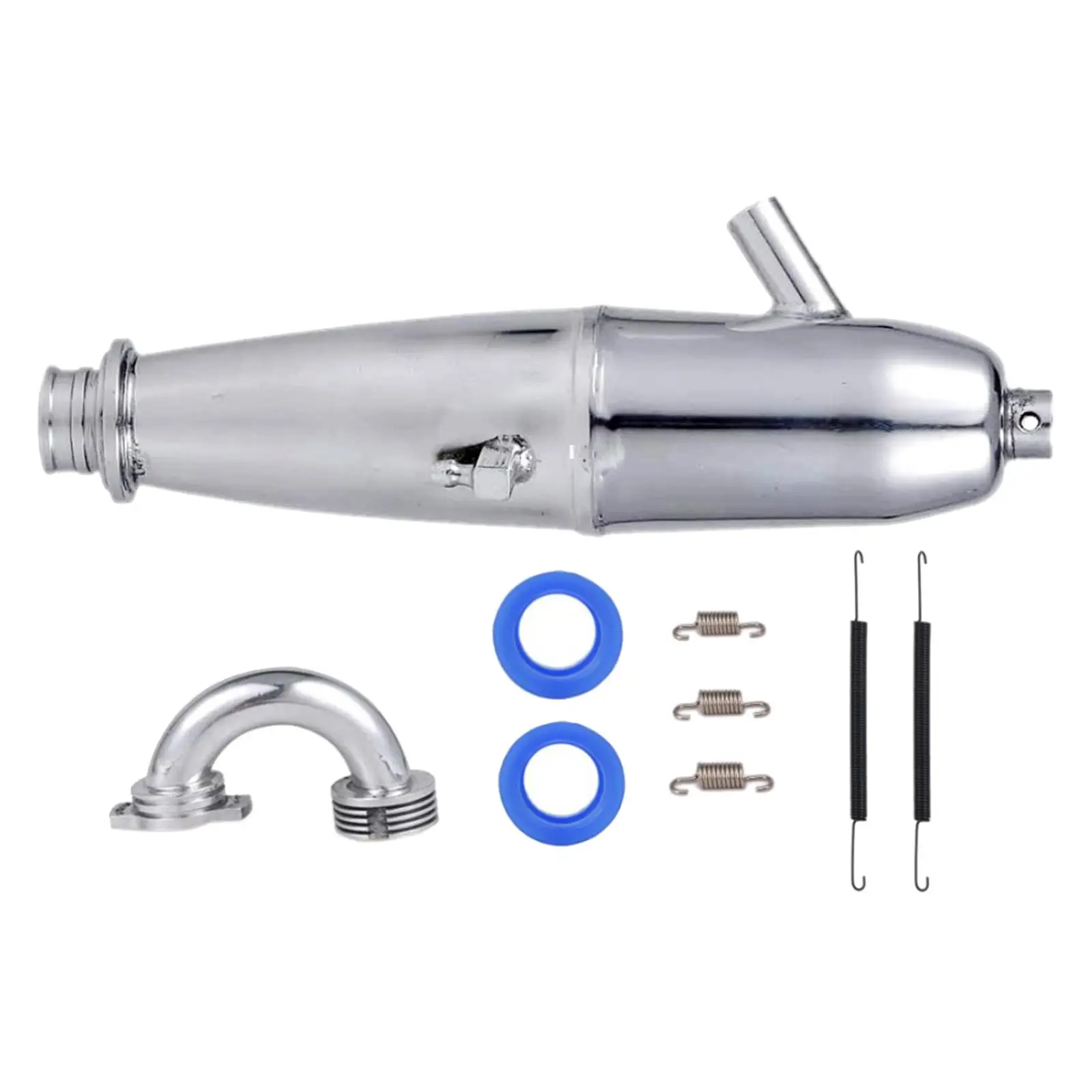 RC Car Exhaust Pipe Metal Exhaust Muffler for 1:8 Monster Truck Spare Accessories Nitro Engine Parts Replace