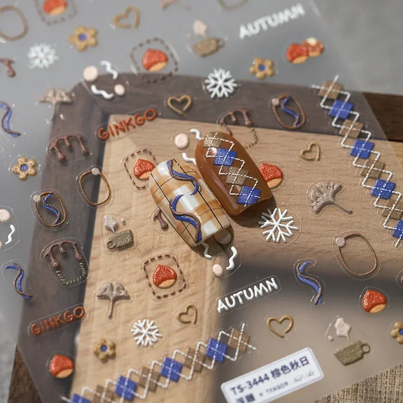 5D Pudding-Gelee-Dessert-Frucht-Kirsch-Rosa-Klauenabdruck-Schleifenknoten-Liebesherz-Sterne-Nagelkunst-Aufkleber, selbstklebende Maniküre-Dekoration – Detail 23