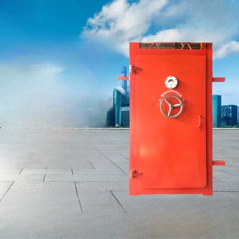 

Refuge chamber protective airtight door, compact structure explosion-proof