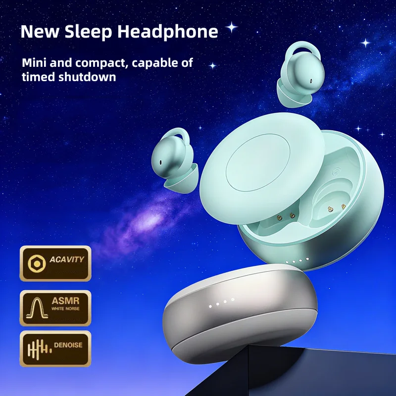 

Mini Bluetooth Earphone Sleep Bean Light Weight Comfortable Wear Bluetooth 5.4