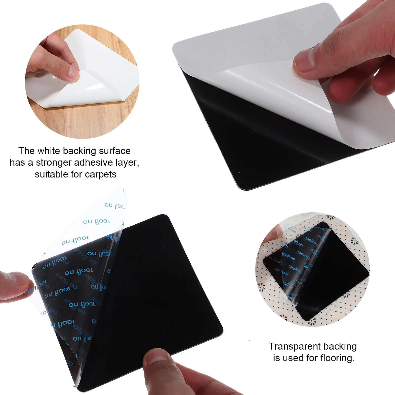 

8Pcs Rug Pad Grippers Efficient Anti Slip Multi Functional Under Rug Non Slide Pads Easy Install No Tools Required Reusable