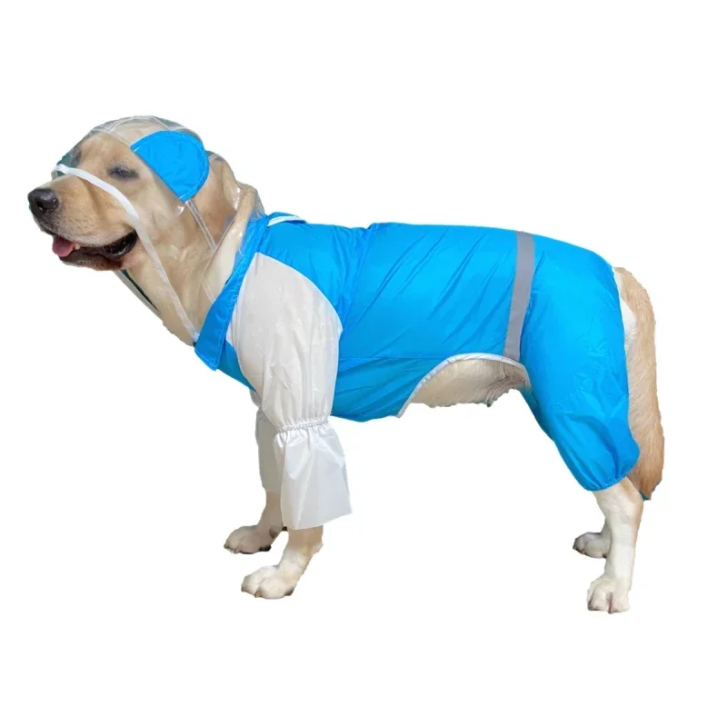 Large Dog Waterproof Clothing Jumpsuit Big Dog Raincoat Corgi Samoyed Husky Labrador Golden Retriever Dobermann Dog Clothing