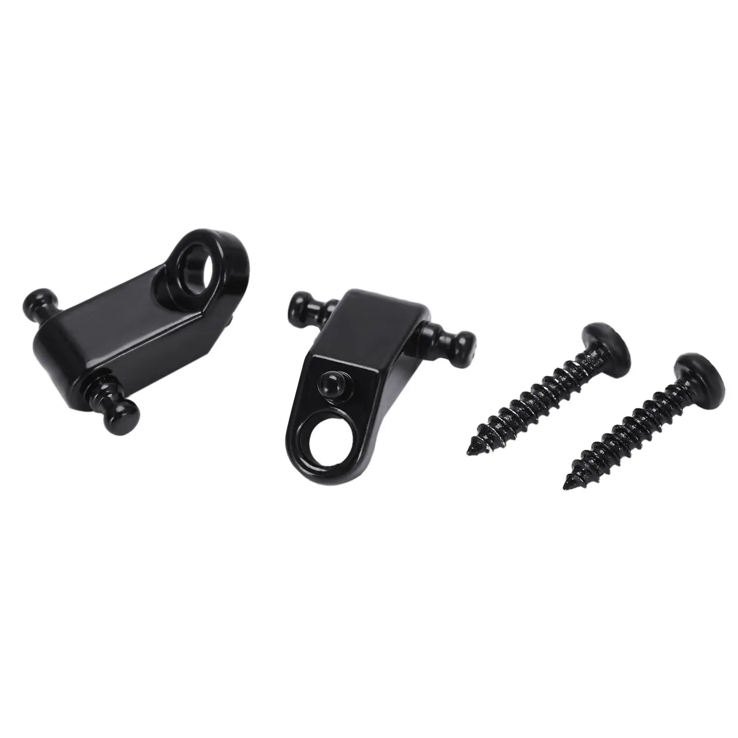 A Set 2 Pcs Electric Guitar Roller String Tree String Retainer - Black