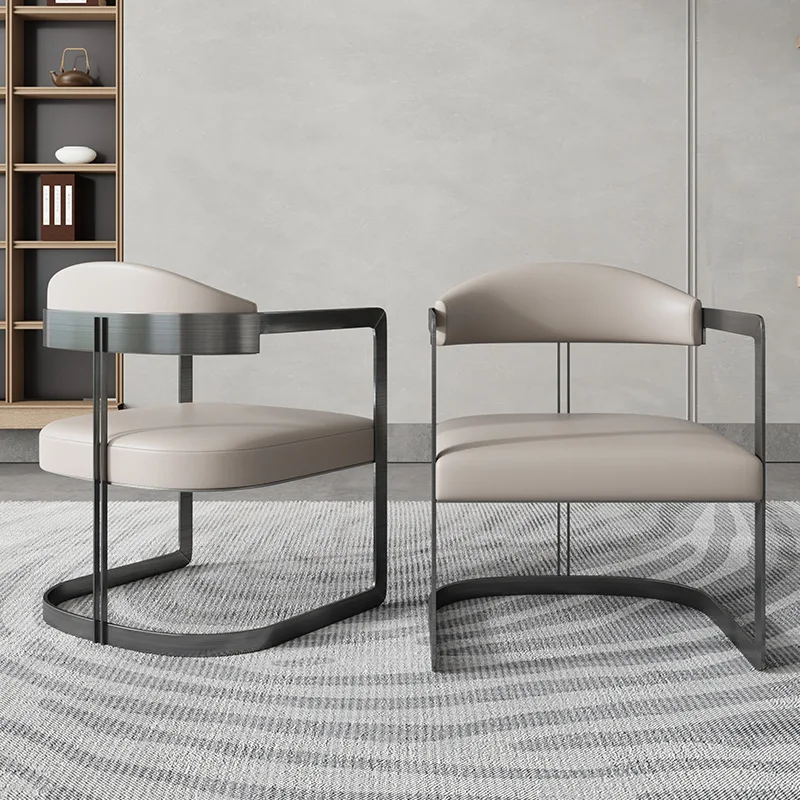 Hotel, dining chair, home, premium, modern, simple, light luxury, reception, new