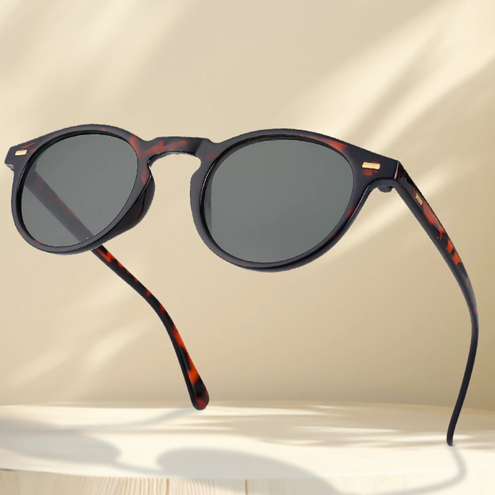 Małe okrągłe okulary przeciwsłoneczne Stylowe okulary przeciwsłoneczne dla mężczyzn i kobiet Retro Classic Multi-Style Selection Traveling Shopping Hiking UV400