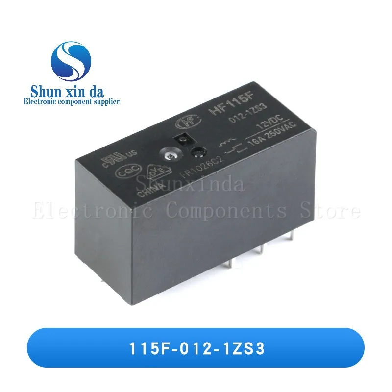 2PCS/Lot HF115F JQX-115F Power Relay 005 012 024 1HS1 1HS3 1ZS1 1ZS3 2HS4 2ZS4 5V 12V 24V 48V 4/5/6/8Pin 8/12/16A DIP