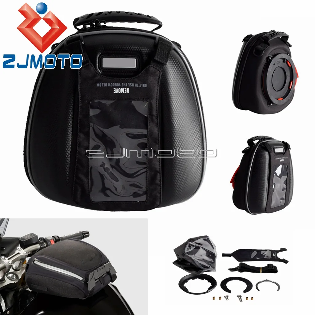 

Ring Filler Backpack Waterproof Fuel Tank Bag Motorcycle Tanklock Luggage For KAWASAKI EX250R NINJA EX Z 250 300 690 R 2008-2018