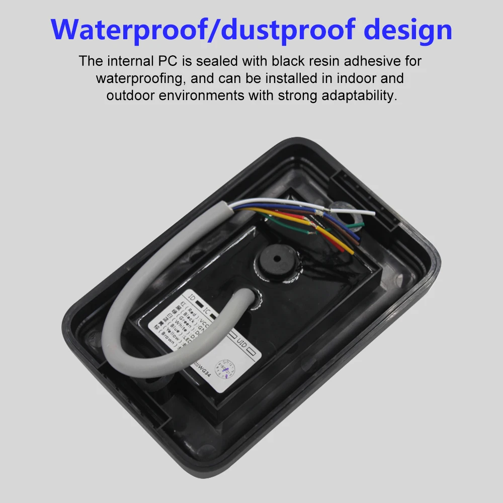 Imagem -04 - Sistema Controlador de Acesso Dupla Freqüência Leitor Rfid Inteligente em id ic Card Reader 125khz 13.56mhz sem Fio 26 Saída 34 Saída