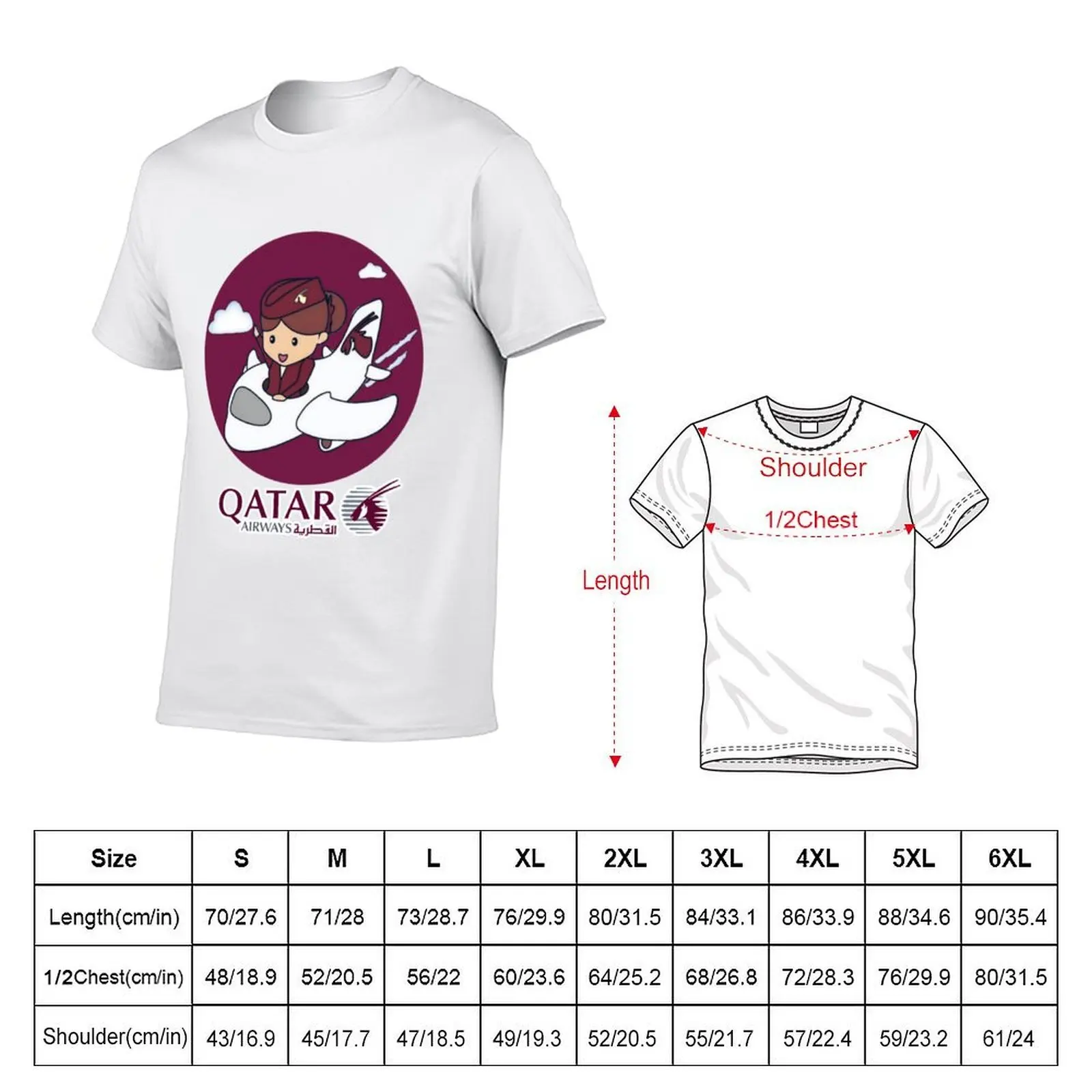 تي شيرت الخطوط الجوية القطري تي شيرت قطني أسود عادي للرجال حزمة تي شيرت للرجل 100 بالمائة قطن تي شيرت #5