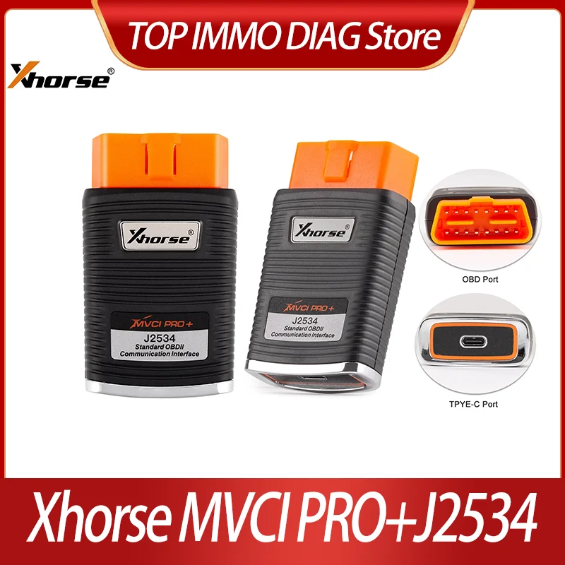 Xhorse MVCI PRO+J2534 XDMVJ0GL OBD2 Communication Interface vehicle diagnosis programming cable multiple protocols J2534 D-PDU