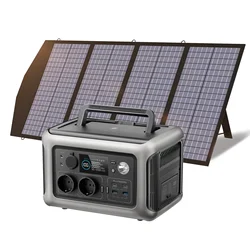 ALLPOWERS Solarpanel 100W 140W 200W Solar Energy Charger with LiFePo4 Battery 299Wh 600W Portable Power Station for Camping RV