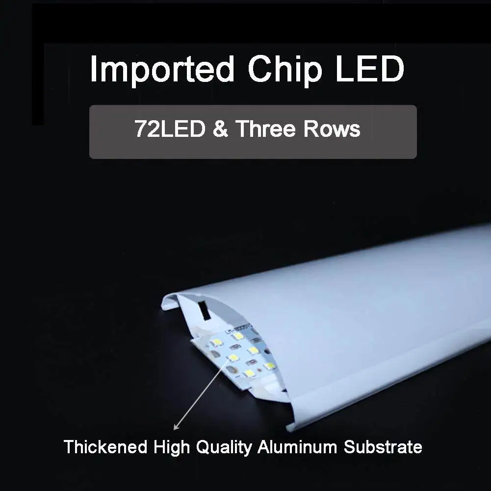 LED ضوء السقف ل RV الداخلية ، أضواء للمقطورة ، قارب ، البضائع ، الكارافانات ، فان ، اكسسوارات السيارات ، 72LED ، 12 فولت-80 فولت