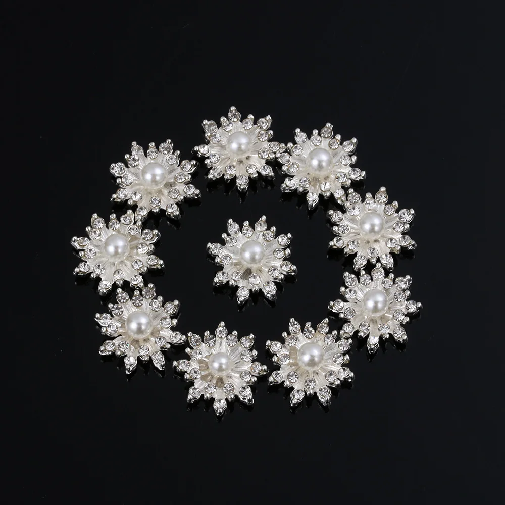 10PCS Snowflake Buttons for Needlework