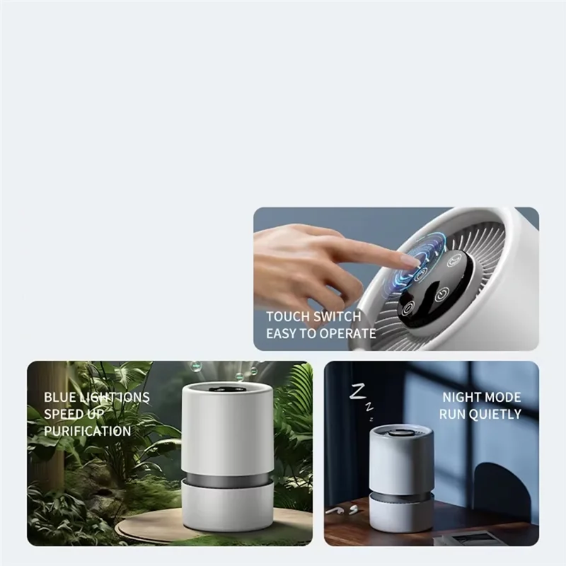 

A35R Air Purifier For Desk - HEPA Filter HEPA Filter, Touch Control Formaldehyde & Smoke Removal