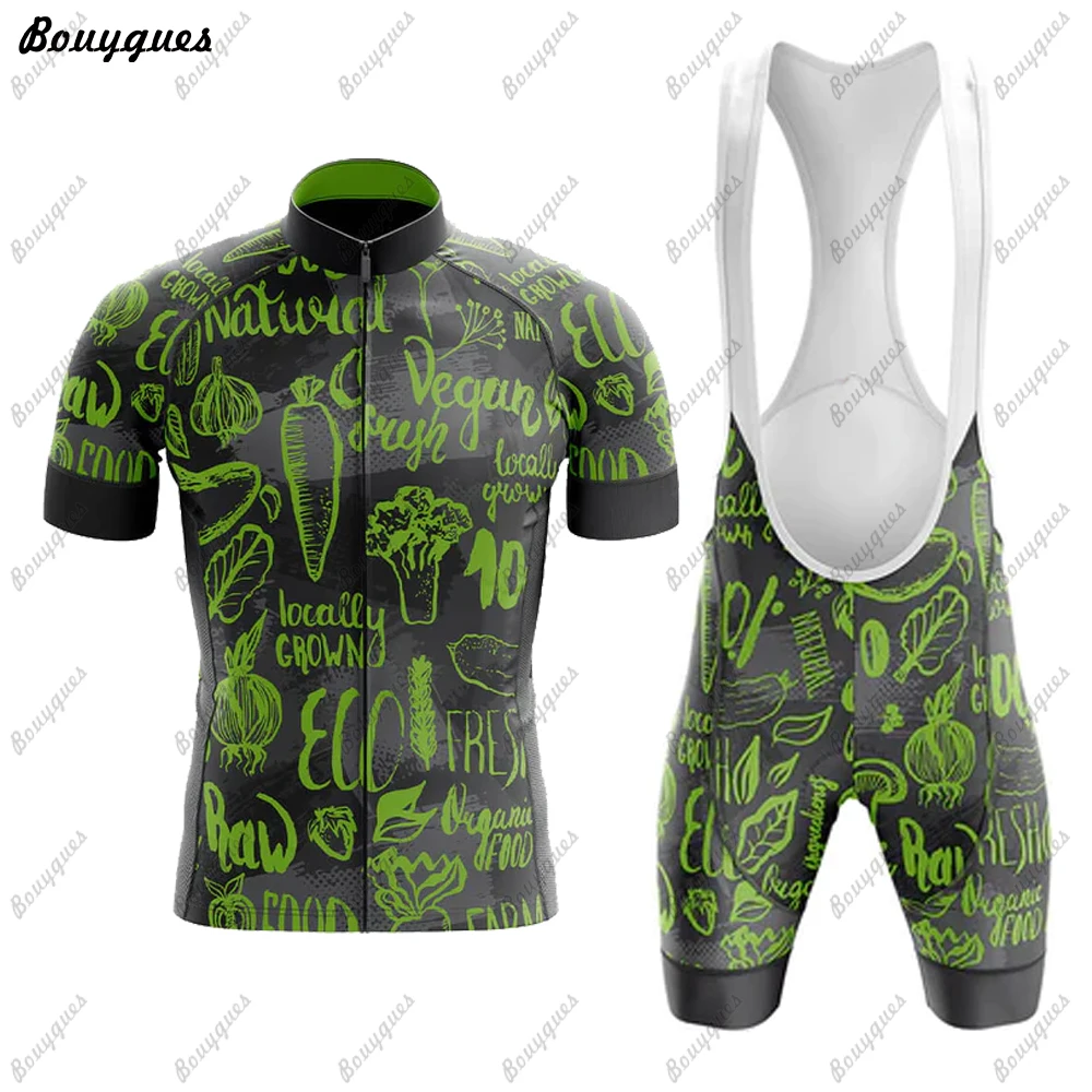 2023 Pro Team Premium VEGAN Cycling Jersey Set Breathable Racing Sport Bicycle Jersey Mens Cycling Clothing Short Bike Jersey image 2