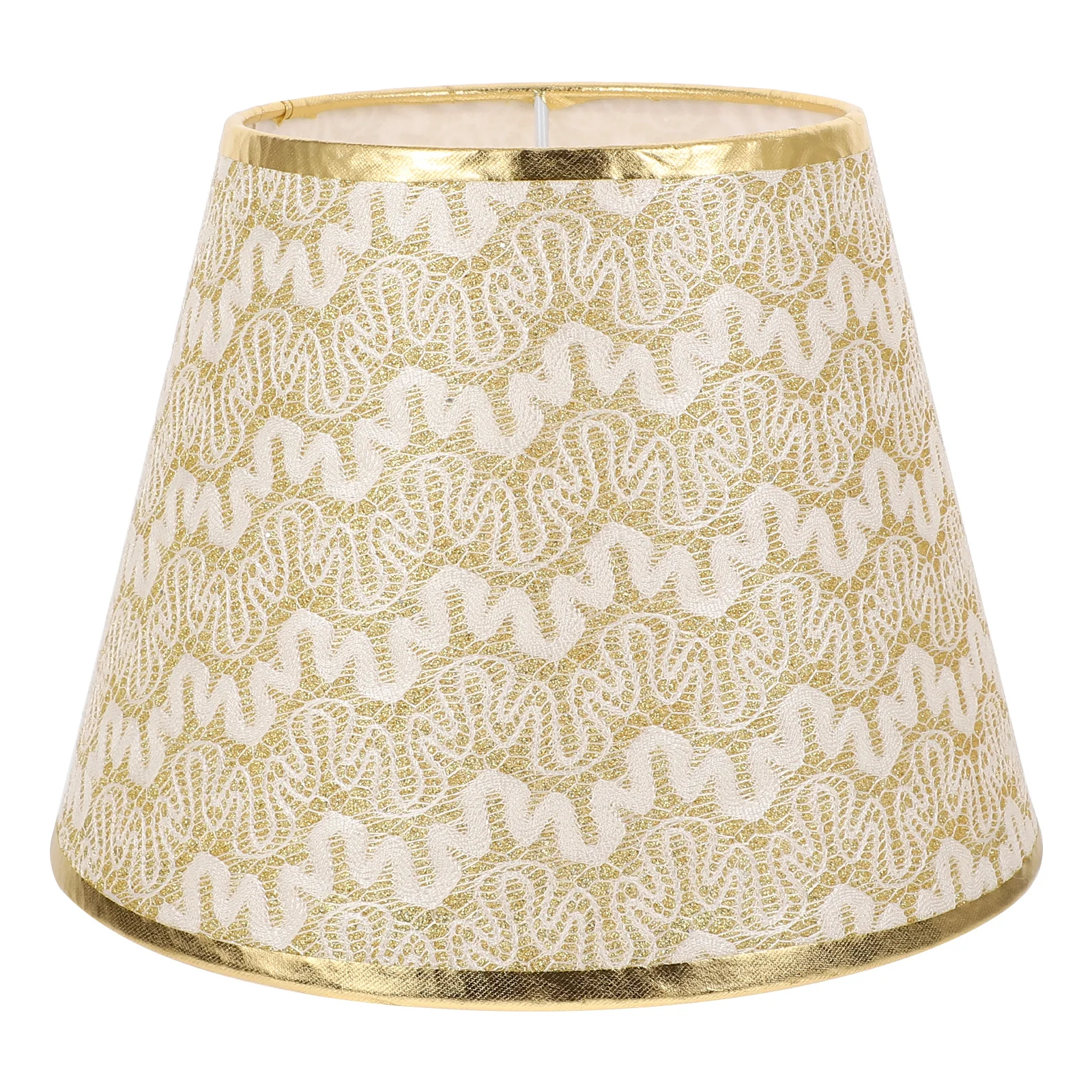 

1 шт. абажур из ткани, художественный тканевый абажур, прочный металлический каркас, подходит для спальни, гостиной, офиса, абажур