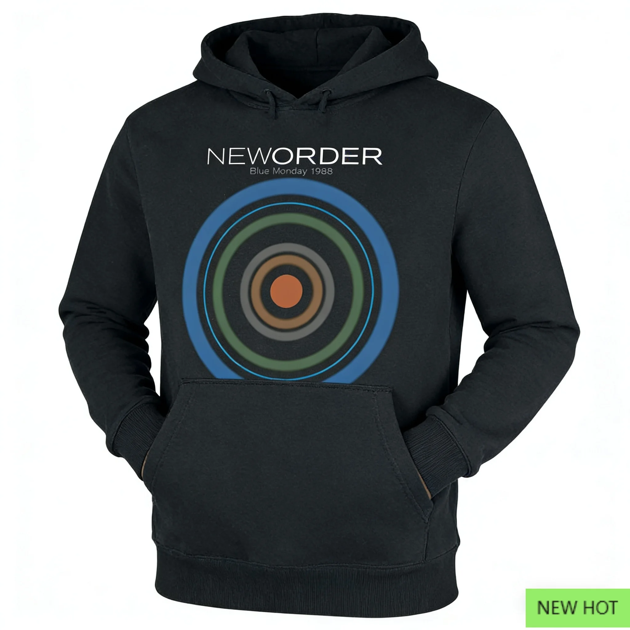 

Толстовка с капюшоном New Order Iconic Design, повседневная толстовка, необходимая для тех, кто предпочитают музыку, модная и электронная рок-эстетика