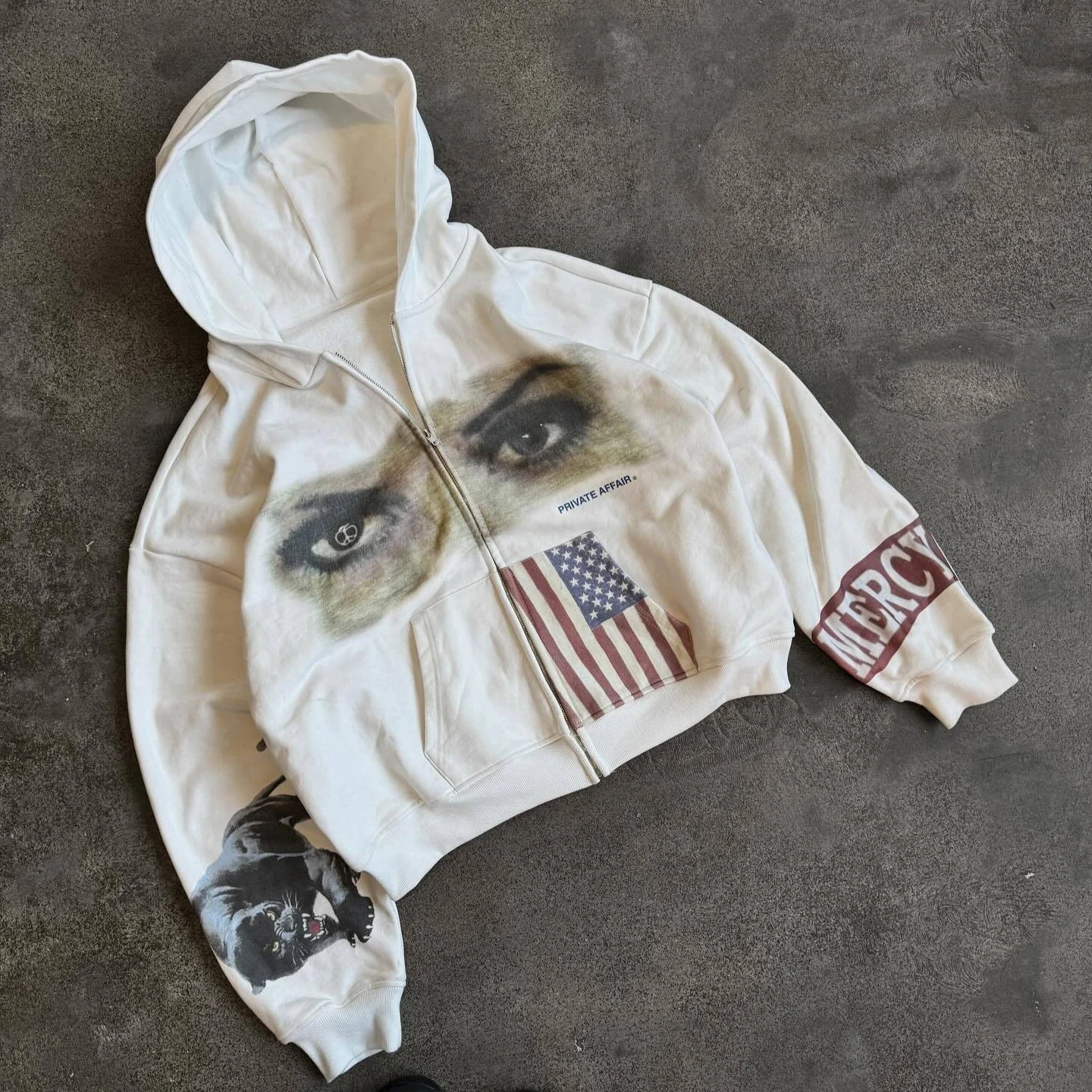 Retro-Amerikanische Flagge Leo – Street Fashion Usa Bewertung und Preis