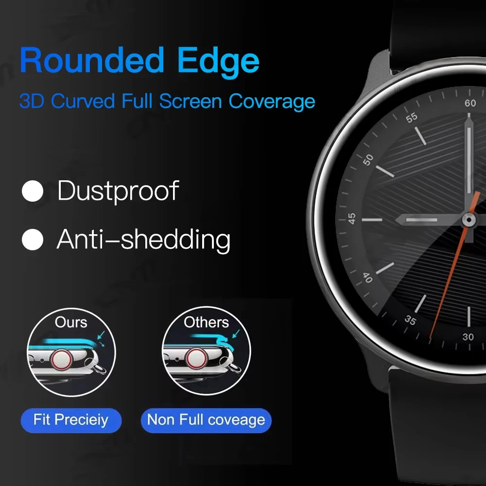 طبقة رقيقة واقية ل Mibro Lite 2 واقي للشاشة المضادة للخدش الأفلام الناعمة حافة منحنية HD غطاء لملحقات ساعة Mibro Lite