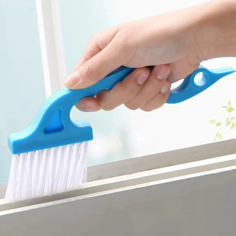 1/3 Stück Mehrzweck-2-in-1-Reinigungsbürste mit Fensterspalt und flacher Schaufel, Haushaltsreinigungswerkzeug für Küche, Badezimmer, Toilette – Detail 1