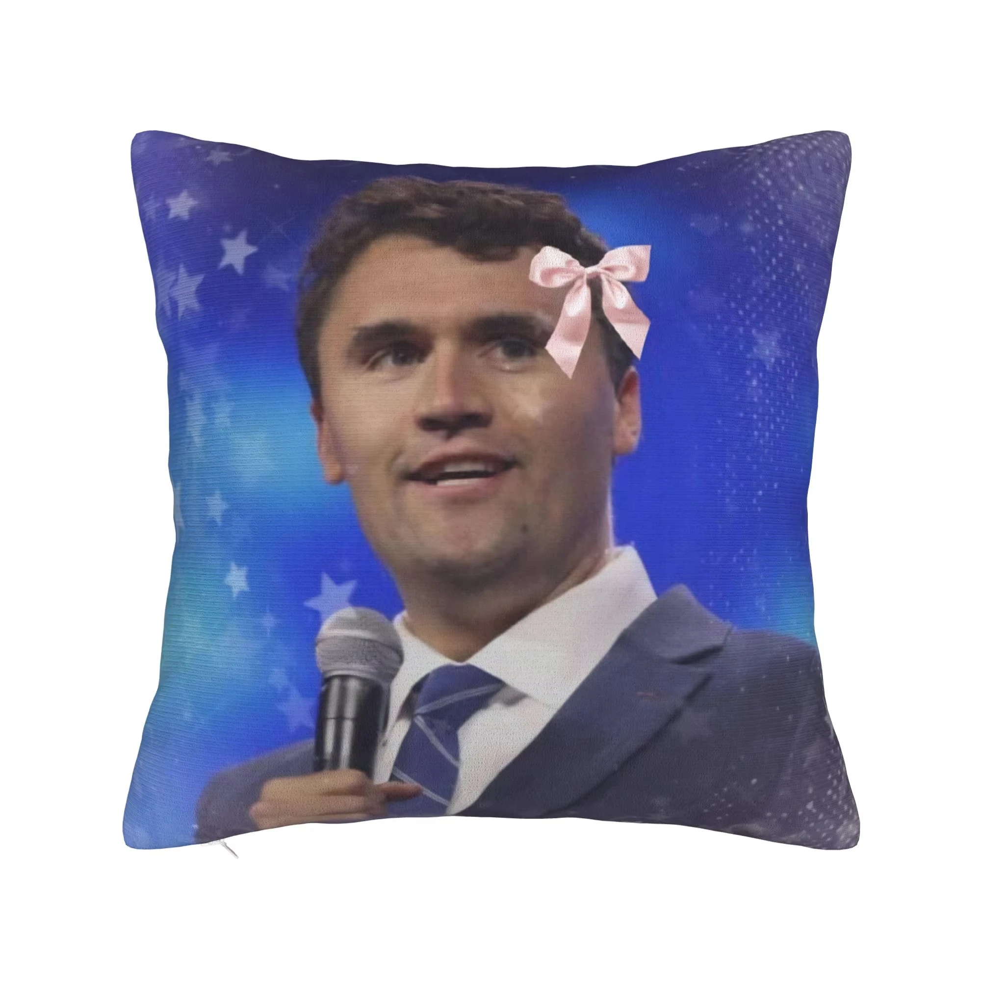 Dubbelzijdige Charlie Kirk R.I.P kussensloop, vintage zachte kussensloop voor bank en slaapkamer decor