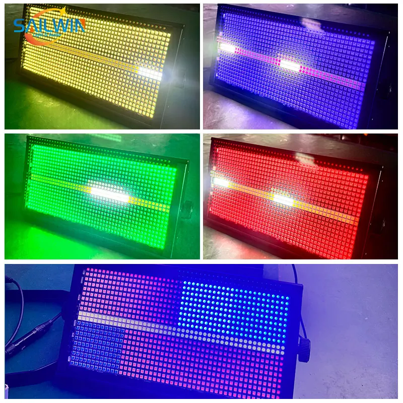 Sailwin DMX512 1000 واط RGB 8 + 8 LED ضوء إحترافي LED تتحرك رئيس ستروب ضوء الليزر لحزب DJ ديسكو المرحلة