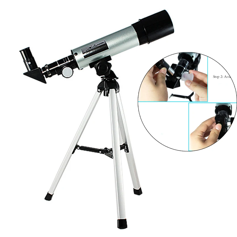 Professional Astronomical Telescope, Refractor Telescope Stargazing Monoculars Astronomical Observation, Child Exploration 36050