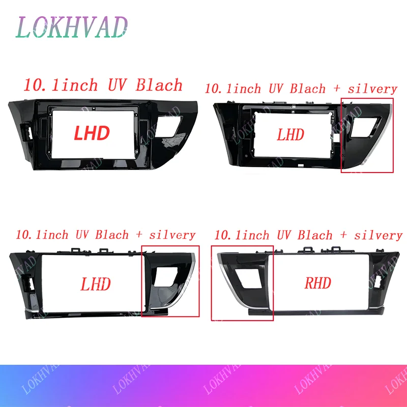 

For Toyota Corolla Levin 2014 2015 2016 2017 2018 Car Radio Frame Fascia Adapter Android Player 2 Din Head Unit Dash Cover