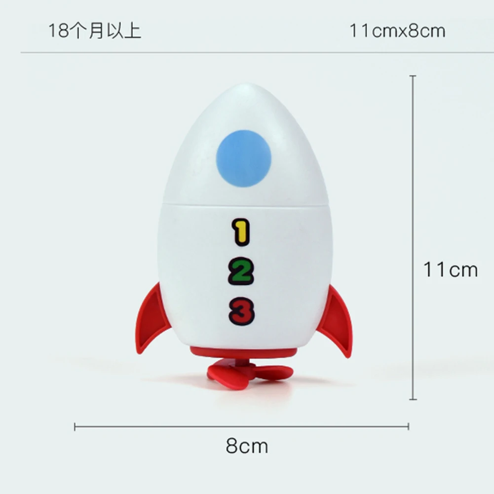 Clockwork Water Rocket Bath Toy Kids Pool Fun Early Learning Summer Shower Activity Pools Water Play Bathing Toy