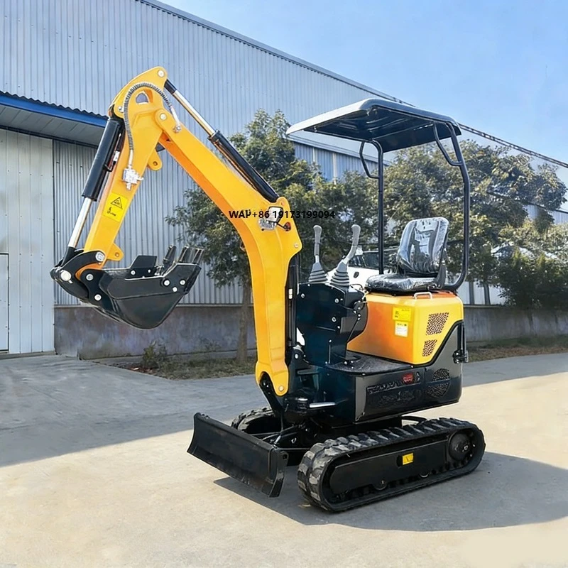 

New 0.8 Ton Compact Crawler Mini Excavator with Engine Motor Pump Gear for Garden Farm Narrow Access Projects