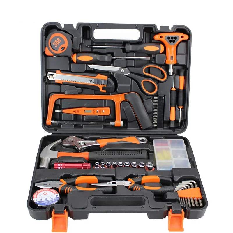 108PCS Garage Workshop Workstation Tool Box Hand Tools Kits Set Ratchet Hardware