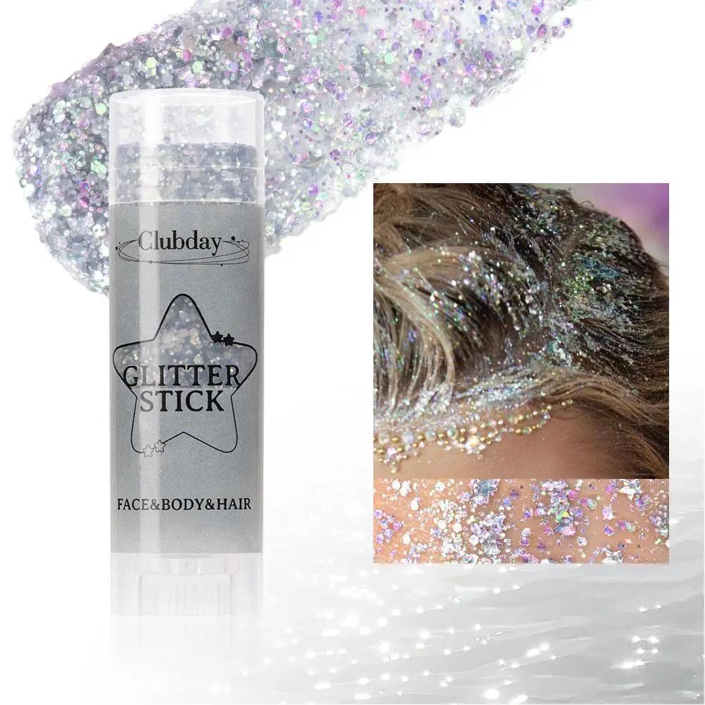 

Mermaid Sequins Body Glitter Gel Multi-Color Shining Makeup Glitter for Face Hair Eyeshadow DIY Nail Art Festival Cosmetic