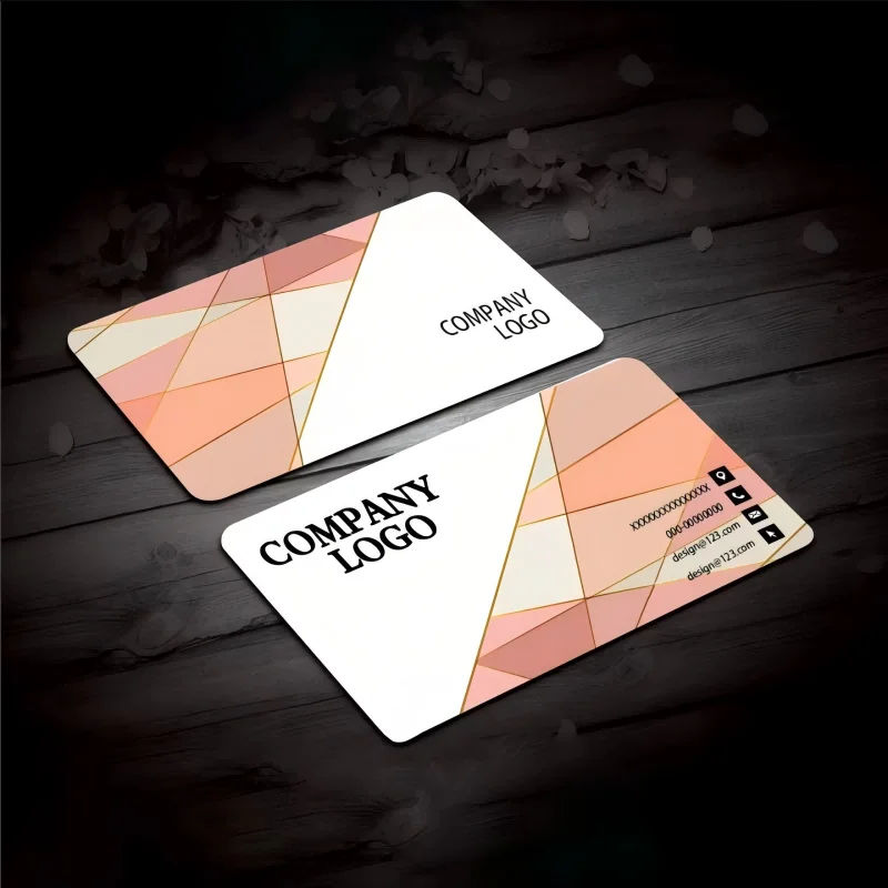 Custom PVC Business DIY Card Design Logo Brand Name Plastic Waterproof Double Sided Glossy Matte Thank You Card 0.38mm 85.5*54mm