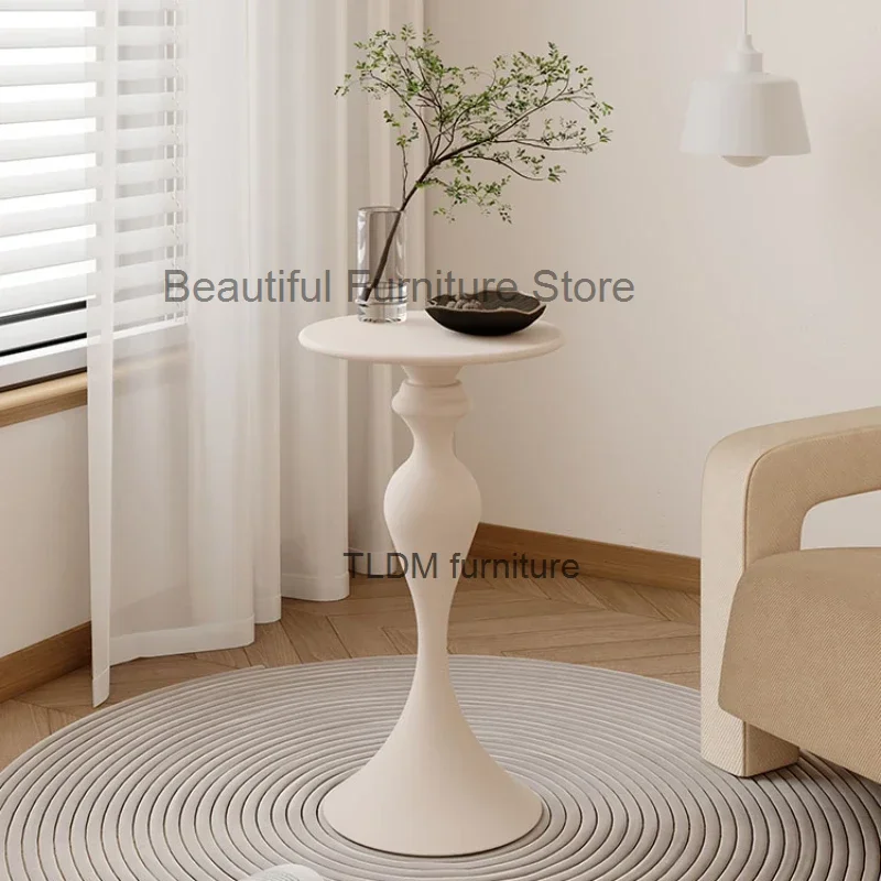 Cream Style Sofa Coffee Tables Design Household Mini Mobile Minimalist Coffee Tables Apartment Muebles Bedroom Furniture WZ50CT