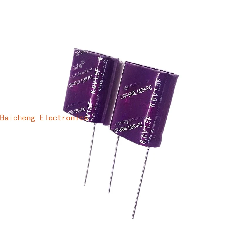 10PCS 6V1.5F CSP-6R0L255R-PC Super Farad Capacitor 5.5V1.5F 2.5F 3.5F