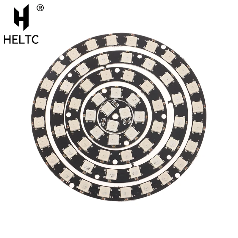 WS2812B Individually Addressable Pixel Ring 1/3/7/8/12/16/24 LEDs WS2812 Built-in IC 5050 RGB LED Ring Module Led Light DC5V