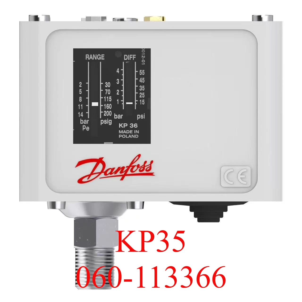 

NEW DANFOSS Pressure controller KP35 060-113366 Pressure switch 060-1133