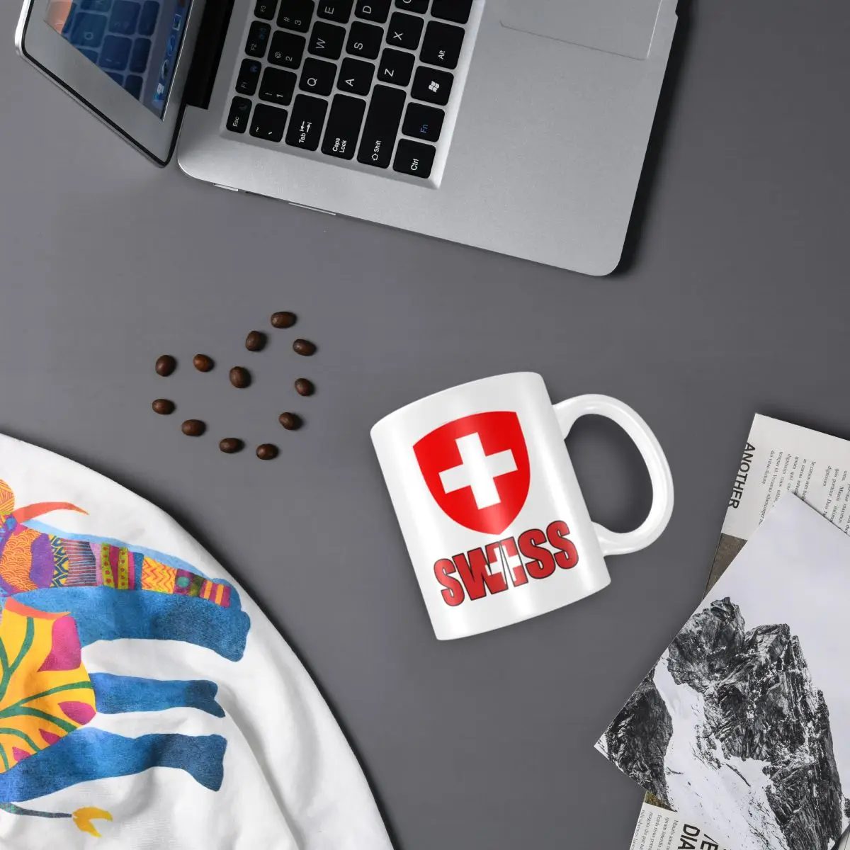 Mark Cup Mug Switzerland Swiss Letter Flag Emblem Coffee Mugs Tea Milk Water Cup Travel Mugs For Office Home