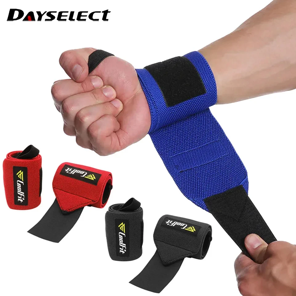 Weight Lifting Wrist Support Wraps with Thumb Loop Gym Elasticated Straps for Crossfit Strength Training Powerlifting Women Men