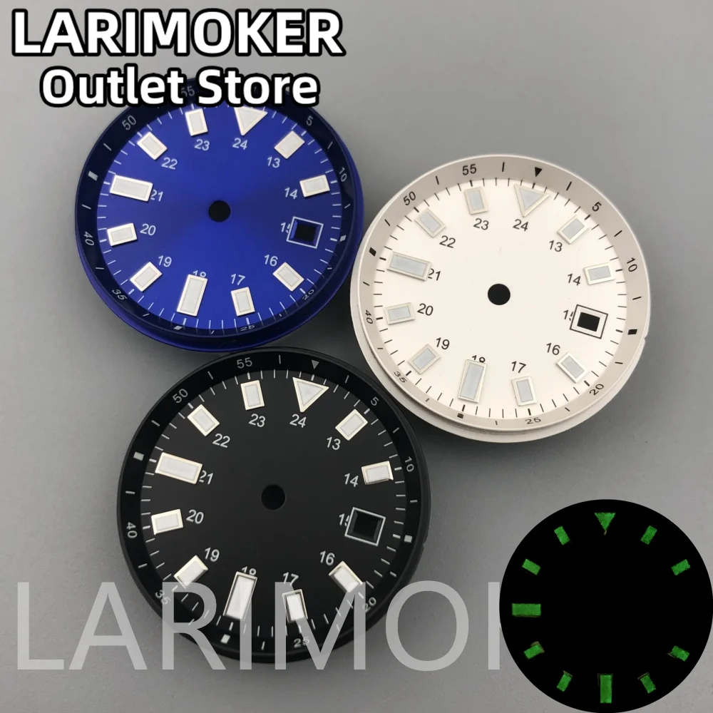 LARIMOKER 33mm Dial Fit MIYOTA 8215 821A ETA2824 ST2130 PT5000 Movement Number Inner Circle Scale Watch Dial Accessories