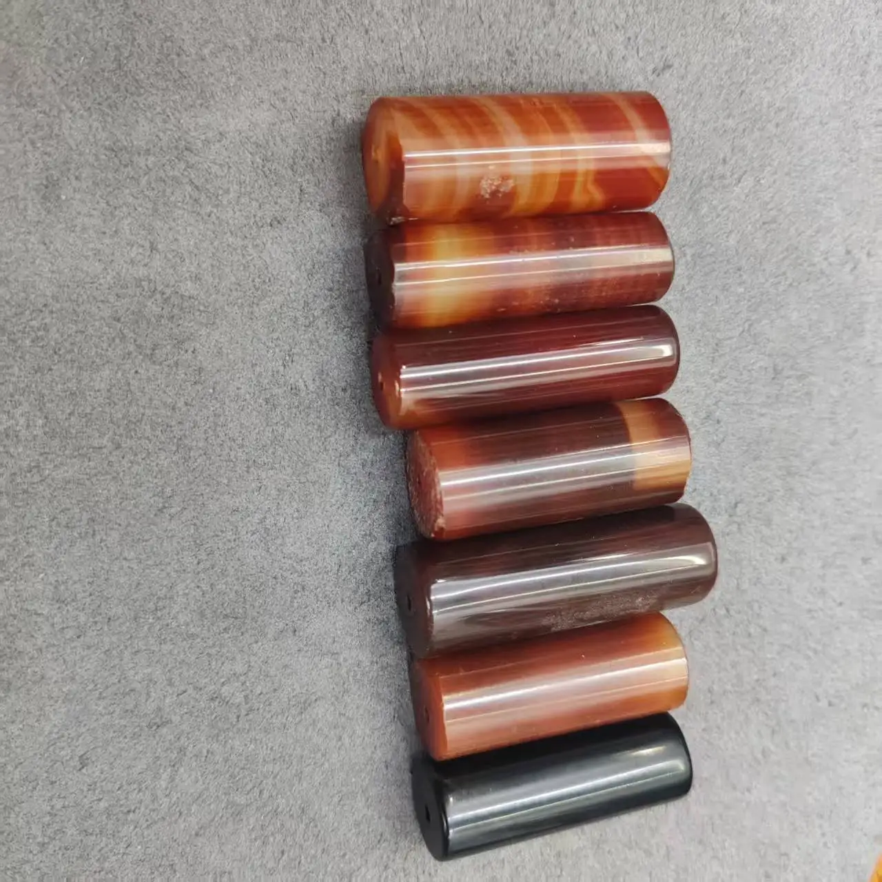 

1pcs/lot Jewelry loose African Idar-Oberstein dzi beads natural agate DIY charms jewelry making gift oval ethnic style 38-42mm