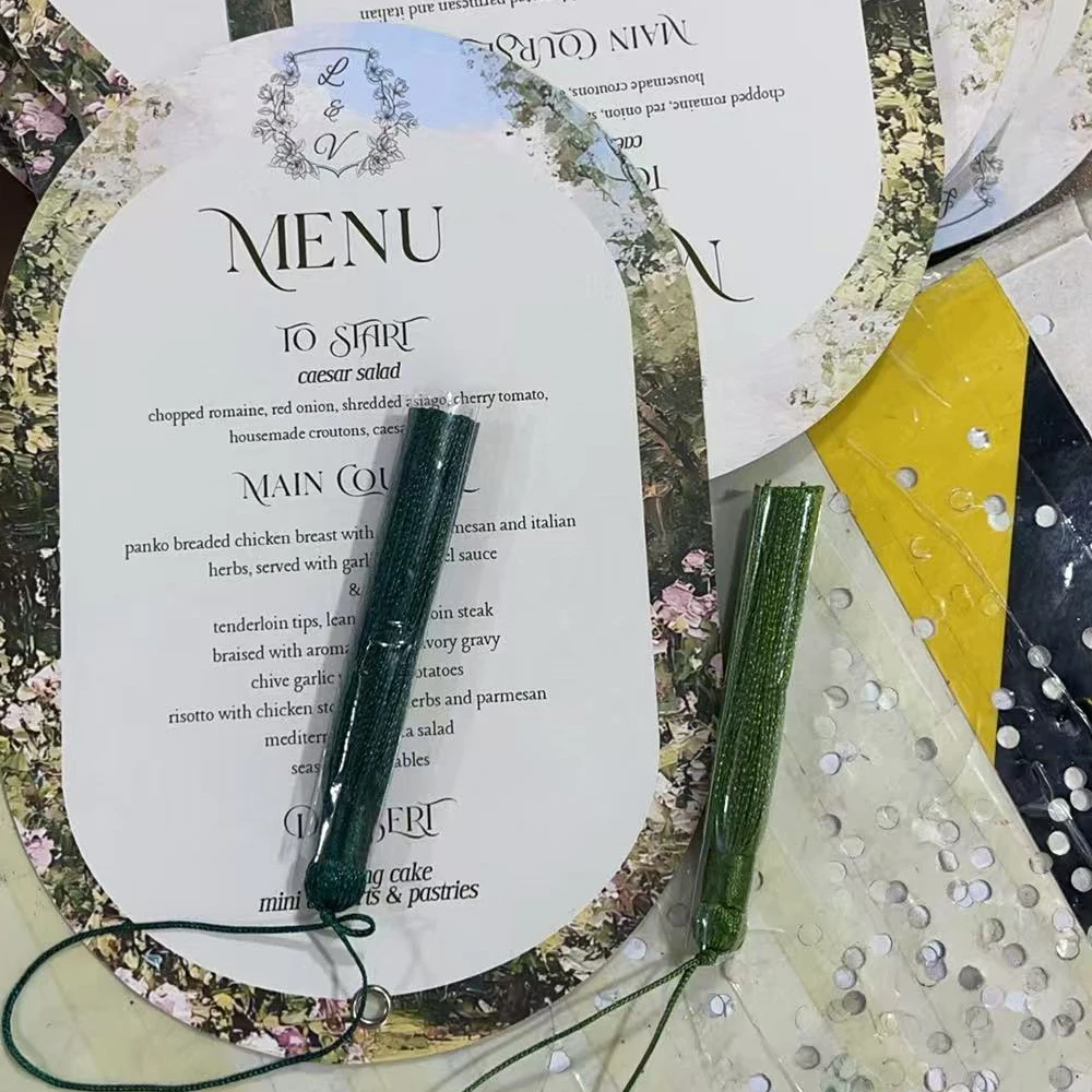 Menú de boda personalizado, menú de boda personalizado, personalización de tarjeta de menú de boda de alta gama