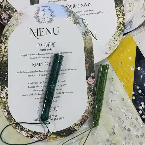맞춤형 웨딩 메뉴, 고급 웨딩 메뉴 카드 맞춤 제작
