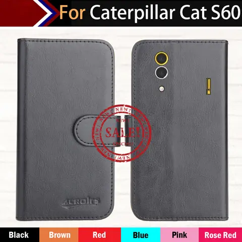 For Caterpillar Cat S41 S42 S60 Case 6 Colors Fashion Customize Flip Card Slots Stand Wallet Leather Protective Cover Phone