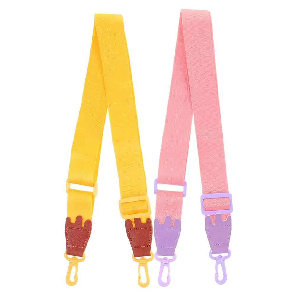 

2 Pcs Bottle Strap Water Kettle Carrier Shoulder Adjustable Wear Resistant Convenient Outdoor Child Yellow Pink